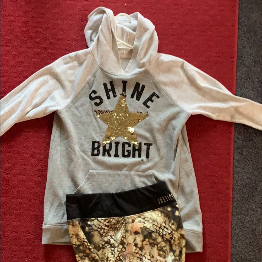 Justice Size 20 Hoodie and matching Legging Set